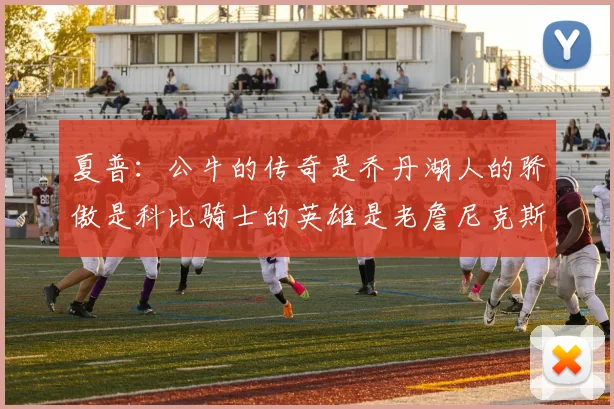 夏普：公牛的传奇是乔丹湖人的骄傲是科比骑士的英雄是老詹尼克斯的希望是布伦森